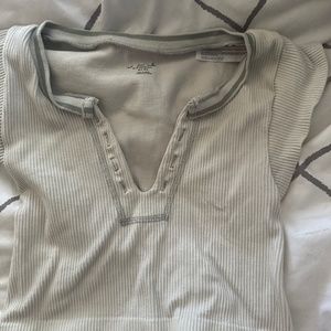 Go for gold top on white